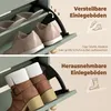 Zapatero HOMCOM con compartimentos abatibles y estantes Vista previa de la imagen del producto 7