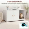 COSTWAY, armadio per gatti 90x50x50 cm, con lettiera Anteprima dell’immagine prodotto 6