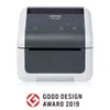 A Brother label printer with the Good Design Award 2019 logo below. Podgląd zdjęcia produktu
