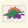 Dinosaurier Bilder 4er Set DIN A4 Kinderzimmer Wandbilder Produktbild-Vorschau 6