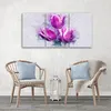 Triptychon auf leinwand lila blumen 150x100 cm Feeby lila Produktbild-Vorschau 2