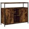 vidaXL Sideboard chêne fumé 100x35x80 cm bois composite Voir les images du produit 2