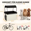 PawHut Hundekorb Fahrrad Vorne 2-in-1 Tragbarer Produktbild-Vorschau 3