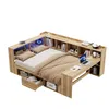 Merax Kinderbett 140x200cm mit LED und USB, Holzbett mit Produktbild-Vorschau 10