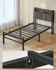 VASAGLE Bettgestell 90 x 200 cm mit Stauraum, Metallrahmen, Produktbild-Vorschau 4