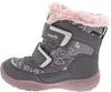 A single child's boot with a heart pattern. Produktbild-Vorschau