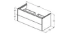 IDEAL STANDARD T4576Y6 WT-Unterschrank Conca 2 Auszüge Produktbild-Vorschau 4