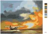 Zuty - Malen nach Zahlen - FLUGZEUG UND SONNENUNTERGANG (D. Produktbild-Vorschau 3