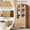 STILVORA Vitrine mit Montmartre-Bogen und 2 Schubladen, Produktbild-Vorschau 5