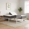 vidaXL Lit électrique réglable, structure blanche, 140 x Voir les images du produit 2