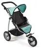 Puppenwagen Jogging-Buggy "LEON" Melange anthrazit-mint Produktbild-Vorschau 4