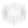 A wireframe rendering of a hexagonal gabion raised garden bed. Podgląd zdjęcia produktu