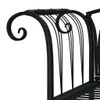 The Living Store 2-Sitzer-Gartenbank 128 cm Schwarz Stahl Produktbild-Vorschau 5