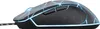 A side view of a gaming mouse with blue LED lighting. Produktbild-Vorschau