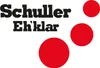 The image contains the brand name SCHULLER and the text Eh'klar, along with three red circles of varying sizes. Produktbild-Vorschau