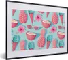 MuchoWow® Gerahmtes Poster Sommer - Ananas - Sonnenbrille Produktbild-Vorschau 1