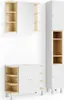Badmöbel-Set Vicco Aquis Weiß 3 Teile, mit Hochschrank, Produktbild-Vorschau 1