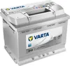 A studio shot of a Varta Silver Dynamic D15 car battery. Produktbild-Vorschau