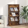 vidaXL Magazinregal Geräucherte Eiche 70 x 41 x 126 cm Produktbild-Vorschau 2