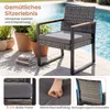 Set di mobili da giardino in polyrattan COSTWAY, set da Anteprima dell’immagine prodotto 6