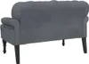 Panca con schienale grigio scuro 119,5x64,5x75 cm in Anteprima dell’immagine prodotto 6