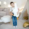Coussin en peluche d'oie, doudou, ours en peluche, doux, Voir les images du produit 10