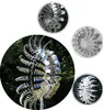 A collage of images showing a kinetic garden wind spinner made of stainless steel. Anteprima dell’immagine prodotto