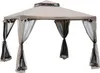 Outsunny Gartenpavillon Pavillon Gartenzelt mit 4 Produktbild-Vorschau 1