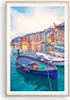 Gerahmtes Poster - Rahmen in heller Eiche - Porto Boote die Produktbild-Vorschau 1