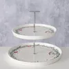 Zweistöckige Etagere mit weihnachtlichem Muster FLORENZA, Produktbild-Vorschau 5