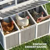 PawHut – dřevěný kurník s uzamykatelnými dvířky a Náhled obrázku produktu 7