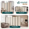 VOUNOT® Paraván, dělicí stěna, 6dílný, na kolečkách, volně Náhled obrázku produktu 7