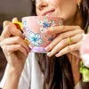 HOMLA Kubek SALVA ręcznie malowany różowy 400 ml Podgląd zdjęcia produktu 7