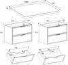 RODAN | Badezimmerschrank - SLIM - 160,6 cm - Braun - 3 Produktbild-Vorschau 14