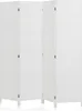 A white, four-panel room divider made of paper and wood, standing on a white surface with a subtle reflection. Anteprima dell’immagine prodotto