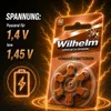 60 batterie per apparecchi acustici WILHELM, tipo 312, Anteprima dell’immagine prodotto 5