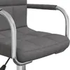vidaXL Chaise de bureau Pivotante Tissu gris foncé Voir les images du produit 7