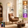 Stojací Lampa Dřevo Ořech 170cm - Podlahová Mid-Century Náhled obrázku produktu 9
