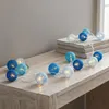 15er Lichterkette Ø4cm LED Kugeln Girlande Lampions Produktbild-Vorschau 1