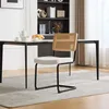 Moderner Rattan-Esszimmerstuhl mit schwarzem Metallgestell, Produktbild-Vorschau 7