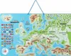 Magnetická mapa EURÓPY, spoločenská hra 3 v 1, ČJ Náhľad obrázku produktu 1