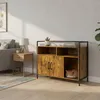 Szafka dla kota Relaxdays na kuwetę, z matą pod kuwetę, Podgląd zdjęcia produktu 2