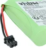 A close-up of a green battery pack with red and black wires and a black connector. Produktbild-Vorschau