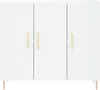 vidaXL Kredens biały 90x34x80 cm materiał drewnopochodny Podgląd zdjęcia produktu 4