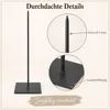 Metallständer 9x9x30 cm schwarz Dorn 5 mm Skulpturensockel Produktbild-Vorschau 5