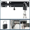 Schuifgrendel met slotgat, roestvrij staal, zwart, 180 mm Productafbeelding-voorbeeld 5