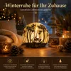 formano LED Dekokugel 12cm Timer 6/18h, Waldmotiv mit Produktbild-Vorschau 2