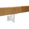 A white bracket is attached to a wooden beam. Podgląd zdjęcia produktu