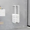 vidaXL Wieszak na ręczniki biały 12,5x12,5x60 cm stalowy Podgląd zdjęcia produktu 2