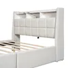 A close-up view of the headboard and frame of a bed. Náhľad obrázku produktu